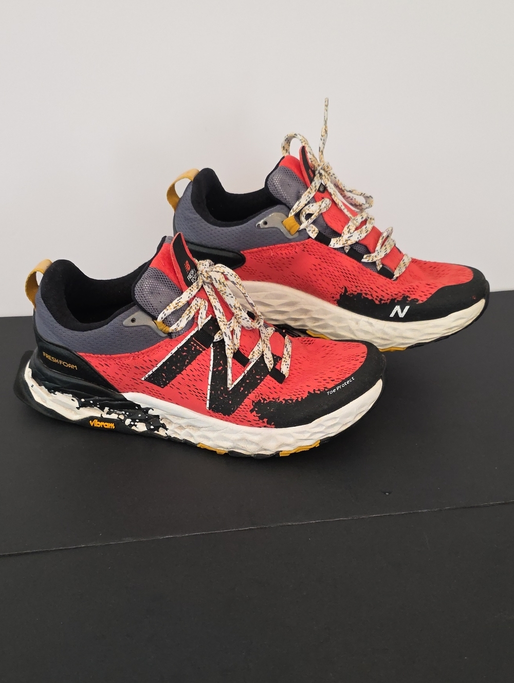 New Balance Fresh Foam Hierro Women's Red, Black and Gray Trail Runners Size 8
